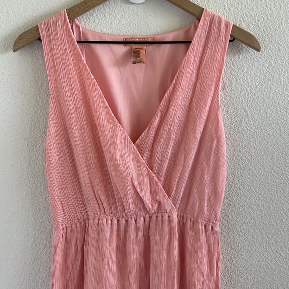 Flying Tomato Colorblock Pink Orange Feminine Long Dress Boho Medium - Picture 3 of 8